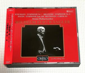 CD　ブルックナー 交響曲4番 ロマンティック/シューマン 交響曲1番 春,他/フルトヴェングラー/WP/2枚組/独盤