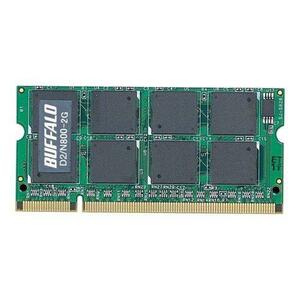 BUFFALO D2/N800-2G 2GB DDR2-6400 SO-DIMM ノートPC用 バルク