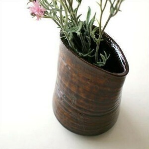 花瓶 花びん 陶器 花器 一輪挿し 花瓶 和風 フラワーベース 花入れ 瀬戸焼 和陶器ベース 古瀬戸唐草
