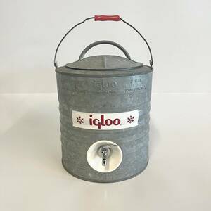 iGloo(イグルー) ヴィンテージメタルジャグ 2ガロン(7.6L) ウォータージャグ　コックカスタム済み