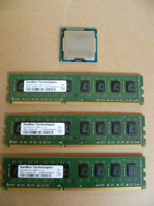 SanMax PC3L-12800U 8GBx3 計24GB i3-3240 中古動作確認品