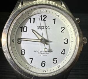 腕時計 SEIKO 5B21-0AB0 RADIO WAVE CONTROL TITANIUM 10 BAR セイコー 65.09g メンズ 9D213WA