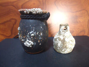 A.本科小型の蛸壺とミニサイズイイダコ用のツボ　ミニは太古の時代　富士壺が沢山