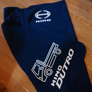 HINO truck Logo フリース ブランケット 日野 dutro グッズ コレクション ロゴ トラック ひざ掛け 非売品 ノベルティ 限定 車 blanket ②