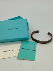 1円〜 TIFFANY＆Co. ティファニー アトラス ブレスレット バングル シルバー SV925 総重量約19.9g 箱つき ケースつき アクセサリー ★