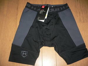 *UNDER ARMOUR アンダーアーマー 1313611 001 野球 ヒートギア スライディングパンツ YLG ブラック/グレー 黒/灰 BLK/GLY スラパン*