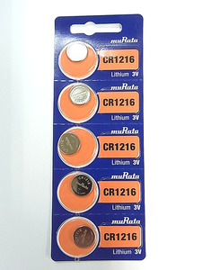 ●安心・信頼の品質●ムラタ（旧ソニー）MURATA（旧SONY） リチウム電池　CR1216×5個