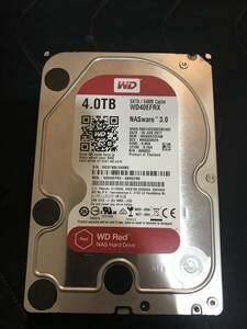 4TB WD Red / WD40EFRX　Western Digital RED　3.5インチ内蔵HDD SATA 中古
