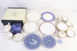 【ト足】CB000CTT1X WEDGWOOD ウェッジウッド Noritake ノリタケ 他 食器 皿 カップ＆ソーサー グラス 他 洋食器 まとめ