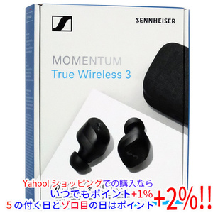 SENNHEISER製 完全ワイヤレスイヤホン MOMENTUM True Wireless 3 MTW3-BLACK [管理:1100052504]