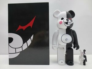 BE＠RBRICK ベアブリック モノクマ ラバーコート＆フロッキー ダンガンロンパ