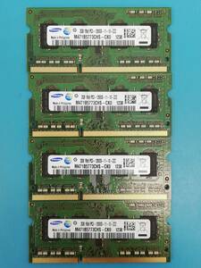 動作確認 SAMSUNG製 PC3-12800S 1Rx8 2GB×4枚組=8GB 12380180131