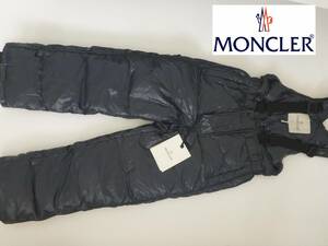 新品 MONCLER モンクレール ★キッズ　紺　ネイビー　極暖サロペット　雪等入らない様にゴム付きインナー　10