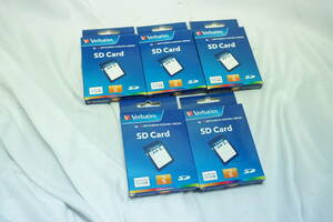 〔5枚セット/未使用〕Verbatim /Mitsubishi　三菱化学 2GB SDメモリーカード　SDST2GVB2　SDカード