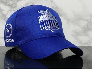 【未使用品】233D★MAZDA マツダ×AFL NORTH MELBOURNE FOOTBALL CLUB×POWERSHOP トリプル コラボ キャップ 帽子 CAP《FREEサイズ》