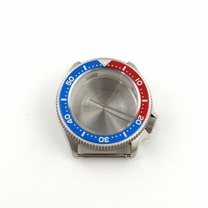 腕時計 38mm ケース 赤青 ペプシ ボーイズサイズ 【対応】 SEIKO NH35/34/36/38/70/72 セイコー SKX013 015 