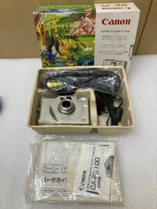 HY1303 Canon キャノン PC1002デジタルカメラ　バッテリー無し　未確認 ジャンク品　0502