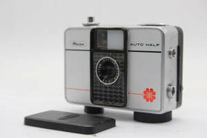【返品保証】 リコー Ricoh Auto Half E 赤 花 レトロ 25mm F2.8 コンパクトカメラ v380