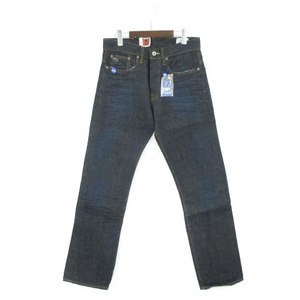 未使用品 ジースターロウ G-Star RAW 3301 STRAIGHT デニム パンツ ジーンズ ストレート UESD加工 インディゴ W30 L32 ☆ メンズ