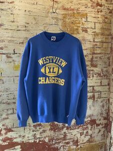 90s RUSSELL ATHLETIC PRINTED SWEAT MADE IN USA ラッセルアスレチック プリントスウェット アメリカ製 USA製 アメカジ 80s XL