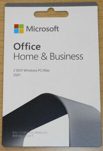 【正規品/未使用新品】Microsoft Office Home ＆ Business 2021 POSAカード 永続版 Windows/Mac 2台PC