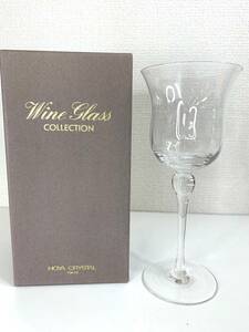 未使用品▲HOYA CRYSTAL ホヤクリスタル ワイングラス Wine glass COLLECTION 酒器 1客 箱あり その4 管理2111 G-14
