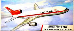 Airfix/エアフィックス 絶版 1/144 ロッキード トライスター カナダ航空 旅客機 プラモデル 未使用 未組立 中袋未開封 超稀少