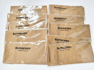 未使用 Burberry バーバリー セリート メガネ拭き 10枚セット　まとめ売り 茶 ブラウン