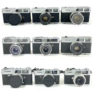 ☆1000円スタ!☆Canon Canonet レンズシャッター式カメラ9点まとめ売り フィルム キャノン Camera ボディ Old Vintage ジャンク品 RL C2