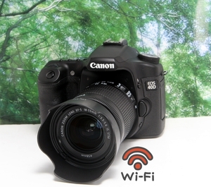 ☆レンズフード付きのSTMレンズで撮影ラクラク♪シャッター数255のCanon EOS 40D☆スマホ転送OK&超高速連写♪純正付属品多数☆