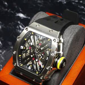 送料無料・新品・PAGANI DESIGNパガーニデザイン・メンズクォーツ腕時計、VH65・トノー型スケルトン文字盤モデルPD-1738