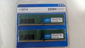 【美品】 Crucial デスクトップPC用 メモリ DDR4 PC4-19200 CL17 8GBx2 