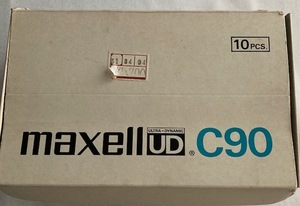 中古　maxell UD C90カセットテープ10本　 元箱入り　　　　　　　1549