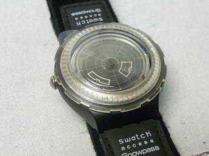 Swatch/スウォッチ　ACCESS　Snowpass　クオーツ腕時計　USED/ケース付き