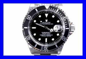 ●本物 超美品 ROLEX 日本ロレックス サブマリーナデイト 16610 U番 紳士腕時計 メンズウォッチ ブラック 黒 自動巻き オートマチックZ3195