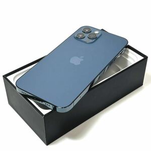 【美品】Apple｜iPhone 12 Pro 128GB｜SIMフリー｜最大バッテリー容量90%｜パシフィックブルー｜動作確認済｜速達発送可