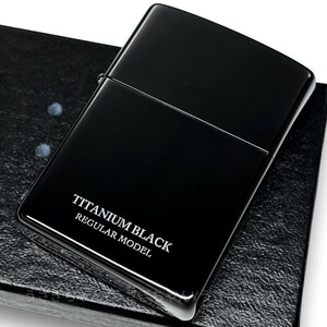 zippo☆TITANIUM BLACK☆ブラック☆シンプル☆ジッポ ライター