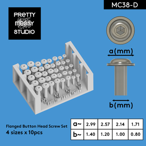 ３Ｄプリンター ディテールアップ フランジボタンボルト 模型#MC38-D