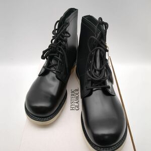 Hysteric Glamour 81562-03 6HOLE BLACK JUMP BOOT WITHOUT TOE GUARD ブラック 28cm ブーツ 未使用品 ◆3109/宮竹店
