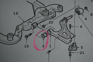 saab/SAAB/サーブ/9-5/95/ロアアームブッシュ２個セット/Febi BILSTEIN:32070/4566899