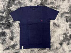 【1スタ】新品未使用 定価15,400円 Size 2 DESCENDANT CROP INDIGO SS ディセンダント 半袖Tシャツ メンズ 211ATDS-CSM10 INDIGO 正規品