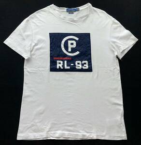 ポロ ラルフローレン RL-93 インディゴ ワッペン Tシャツ　　ビッグロゴ デカロゴ POLO RALPH LAUREN CLASSIC FIT 玉5832