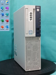 初期保証 Windows11正規対応！オフィス付 Core i7-8700 16GB NVMe M.2 SSD512GB GT730 DVD WiFi＆ブルートゥース NEC Mate A-1859