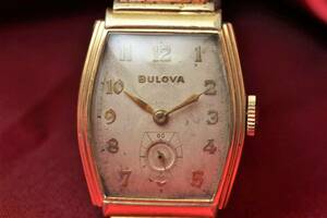 ☆BULOVA スモセコ アートデコ 手巻き 時計 腕時計 ヴィンテージ 動作品 スイス製 スモセコ