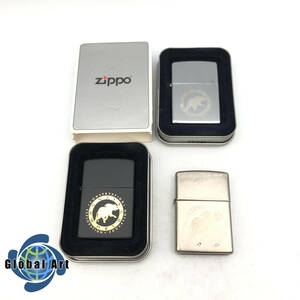 ★E41015/ZIPPO ジッポー/オイルライター/ハンティングワールド 等/2004年製 等/まとめて/計3点セット/未開封品・未使用品含