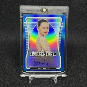 2020 Leaf Pop Century Daisy Ridley デイジー・リドリー 直筆サインカード レイ役 ブルーパラレル 世界10枚限定 topps star wars chrome