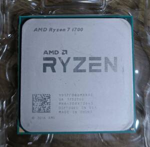 ★１円スタート★送料無料★AMD Ryzen7 1700 CPU 8コア/16スレッド 3.0G/3.7GHz 65W
