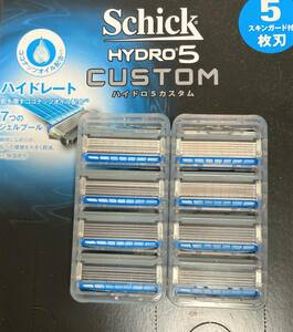 ●送140~schick HYDRO5 シック ハイドロ5 カスタム替刃 8個 五枚刃 メンズ 脱毛 髭剃り