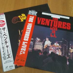 ◎LD～ THE VENTURES LIVE IN L.A. 帯付 & THE VENTURES JAPAN TOUR 