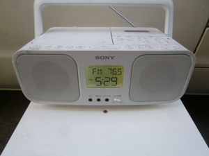 ★ sony CDラジオカセットレコーダー CFD-S401（W） ホワイト 通電テスト ok ジャンク扱い 大阪からAA2401 